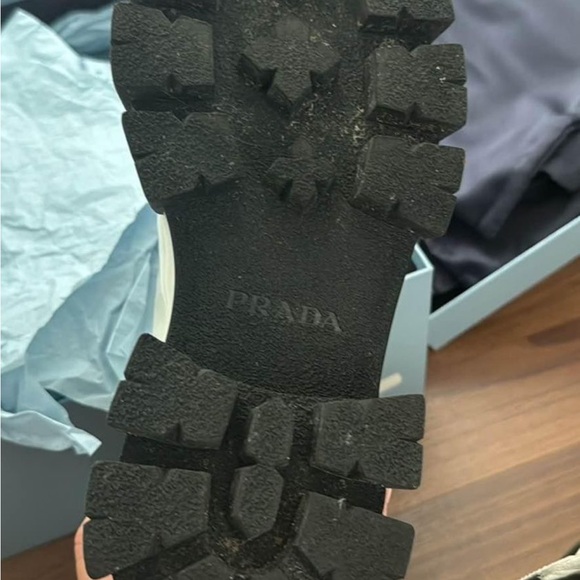 Prada Chelsea monolith black and white boots - Picture 7 of 7